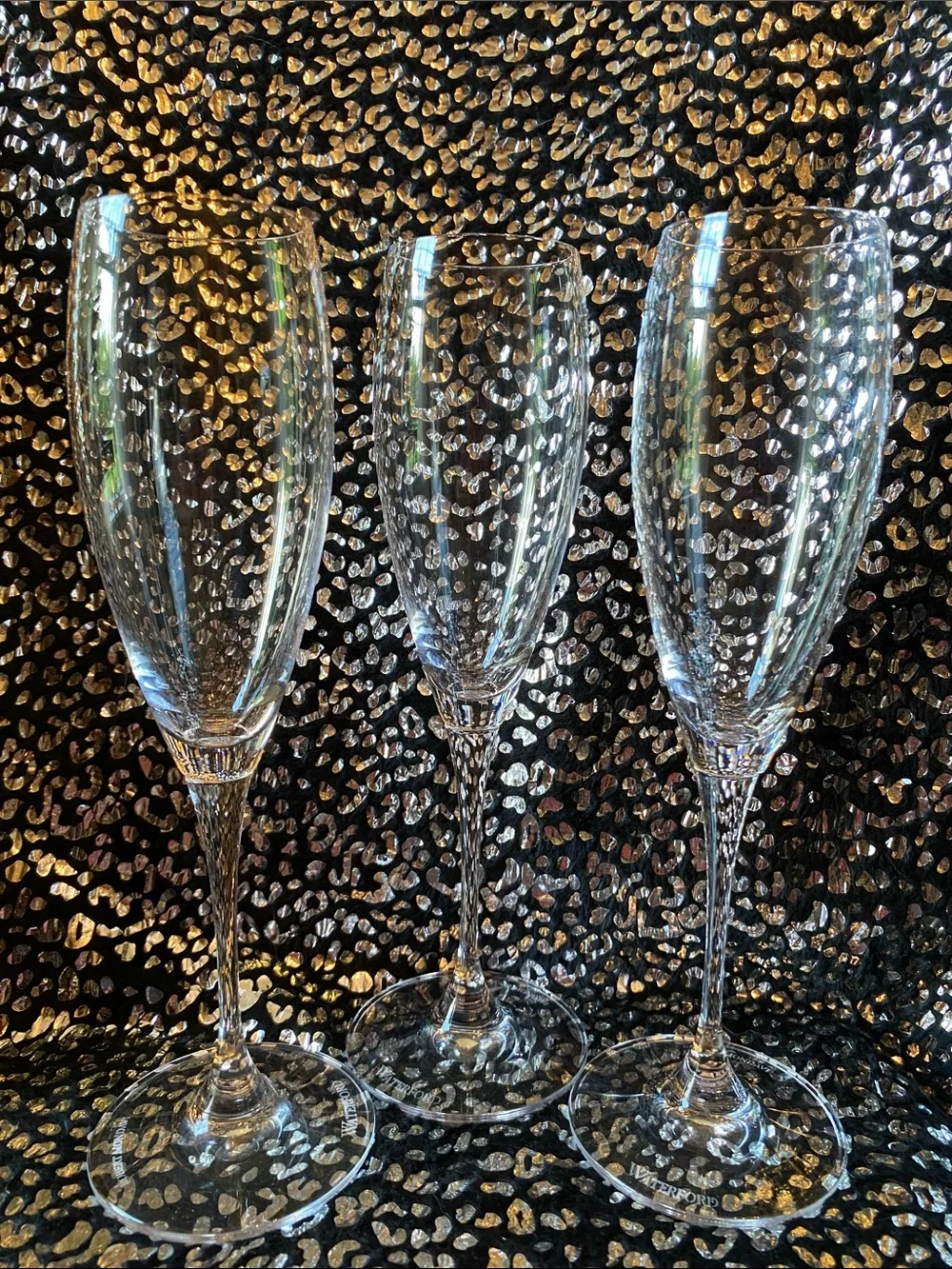 Waterford Robert Mondavi Clear Crystal Champagne Flutes - Set of 3